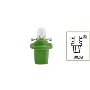 Lampada 12v 2w B8,5d Base Plastica Vd Limao