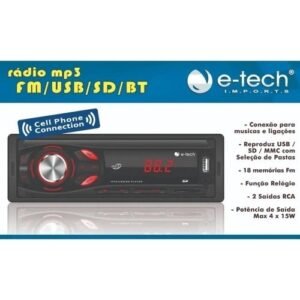 Radio Automotivo Usb/ Cartao Memoria