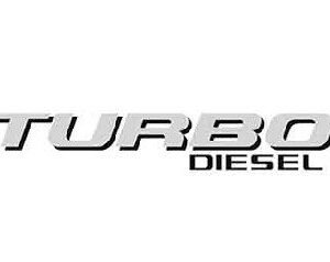 Adesivo Turbo Diesel Prata/preto