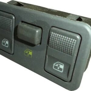 Interruptor Vidro eletr. Duplo C/ Bloqueio Preto