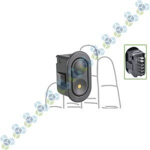 Interruptor Vidro eletr. Simples 6 Pinos