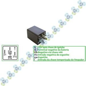 Rele Temporizador 12v 6t Limpador Para-brisa