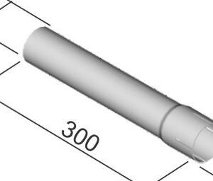 Tubo Adaptacao Silencioso 2 Pol X 30 Cm