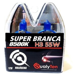 Lampada H3 12v 55w Super Branca 8500k Par