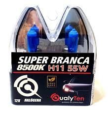 Lampada H11 12v 55w Super Branca 8500k