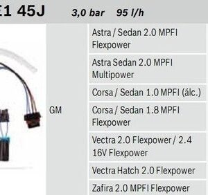 Bomba de Combustivel elet. Flex(kit Reposicao) 3bar