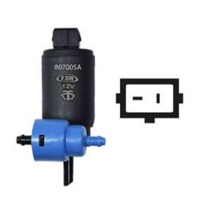 Bomba  Limpador Parabrisa C/ 2  Saida Bico Fino 12v