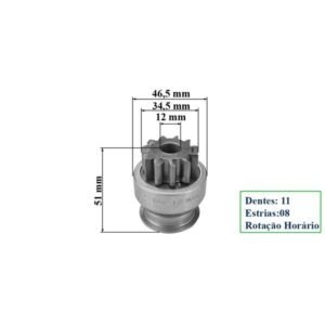 Impulsor Partida 11 dentes