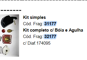 Kit Reparo Carburador Compl.c/giclagem