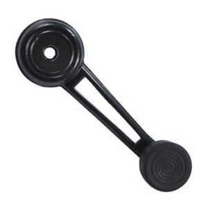 Manivela (macaneta)  Vidro Preta Metal