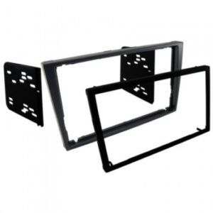 Moldura Painel Som Dvd 2 Din Cinza escuro