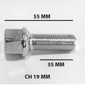 Parafuso Roda Cromado M14x1,50x36 Ch19