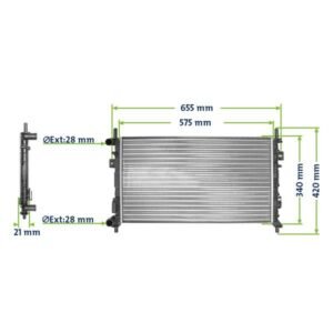 Radiador Motor C/ar ou S/ar