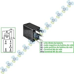 Mini Rele Auxiliar Reversor 12v 5 Ter