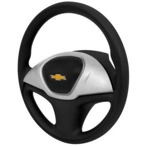 Volante  Direcao Mod Original Preto/ Prata C/cubo