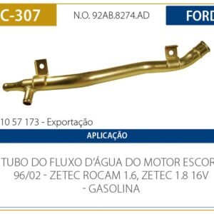Tubo Agua Motor