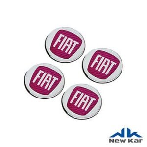 emblema Calota 48mm Vermelho ( Kit )
