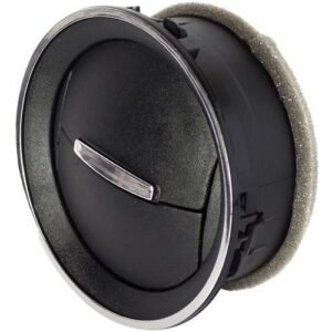 Difusor Ar Preto C/aro Cromado C/ Botao Cromado