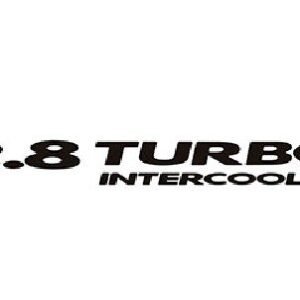 emblema 2.8 Turbo Intercooler Preto