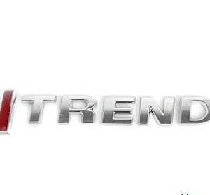 emblema ( Itrend) Cromo / Vermelho