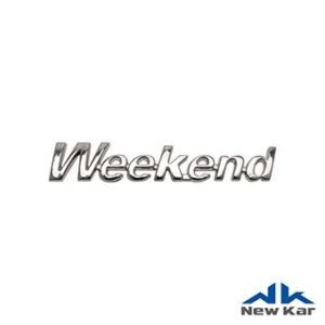 emblema Weekend Cromado