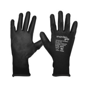Luva Nylon Com Pu Tamanho 10 (gg) Preta