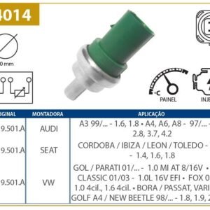 Plug (sensor)  eletronico Temperatura Agua