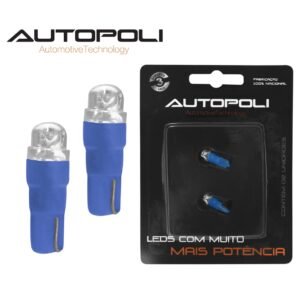 Lampada esmagada Pequena Led Azul 12v