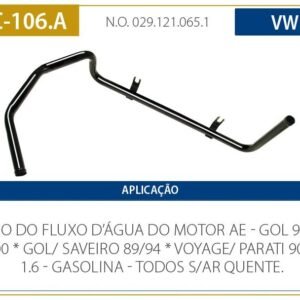 Tubo Agua Motor S/ar Gasolina