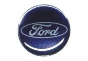 emblema Calota 48m Resinado Ford Azul