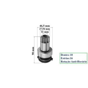 IMPULSOR DE PARTIDA ( 10 DENTE 16 ESTRIA )