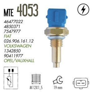 PLUG (SENSOR)  ELETRONICO TEMPERATURA AGUA 2 PINOS