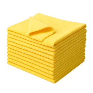 TOALHA FLANELA MICROFIBRA 40X60 AMARELA SEM COSTURA