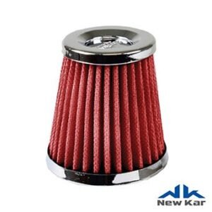 FILTRO AR ESPORTIVO MOTOR CONICO 70MM VERMELHO