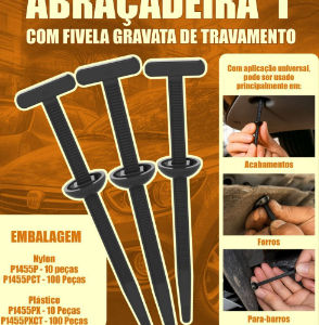 ABRACADEIRA NYLON FITILHA PRETA T