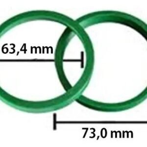 ANEL CENTRALIZADOR RODA VERDE ( KIT 4 PCS )