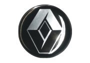 EMBLEMA CALOTA 48MM PRETO ( KIT )