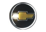 EMBLEMA CALOTA 55M  CROMADO PRETO