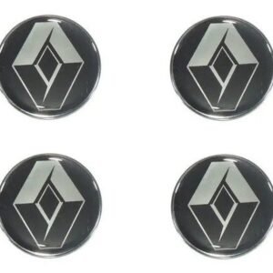 EMBLEMA CALOTA PRETO 48MM ( KIT )
