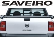 EMBLEMA FAIXA TAMPA TRASEIRA (SAVEIRO) PRETO