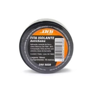 FITA ISOLANTE 19MMX10M PRETA