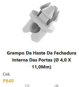 GRAMPO HASTE FECHADURA BRANCO