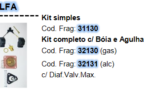 KIT CARBURADOR BLFA SOLEX
