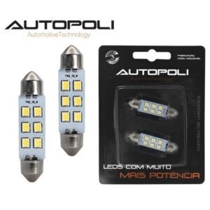 LAMPADA LED 12V 42MM TORPEDO (PAR)