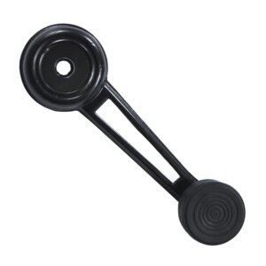 MANIVELA (MACANETA)  VIDRO PRETA METAL