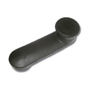 MANIVELA (MACANETA)  VIDRO PRETA PLASTICO