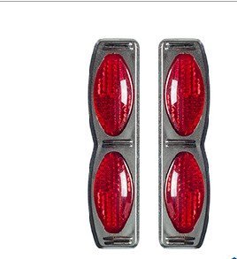 PROTETOR PORTA DUPLO BASE CROMADA VERMELHO