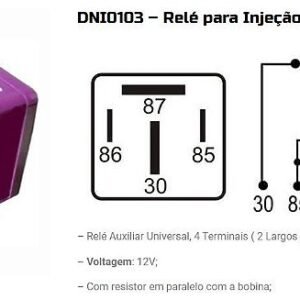 RELE INJECAO ELETR /  BOMBA COMBUST. 30A