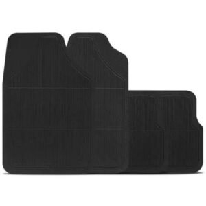 TAPETE PVC UNIVERSAL SERIE 1 PRETO - 4 PC