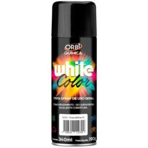 TINTA SPRAY PRETO BRILHANTE 340ML